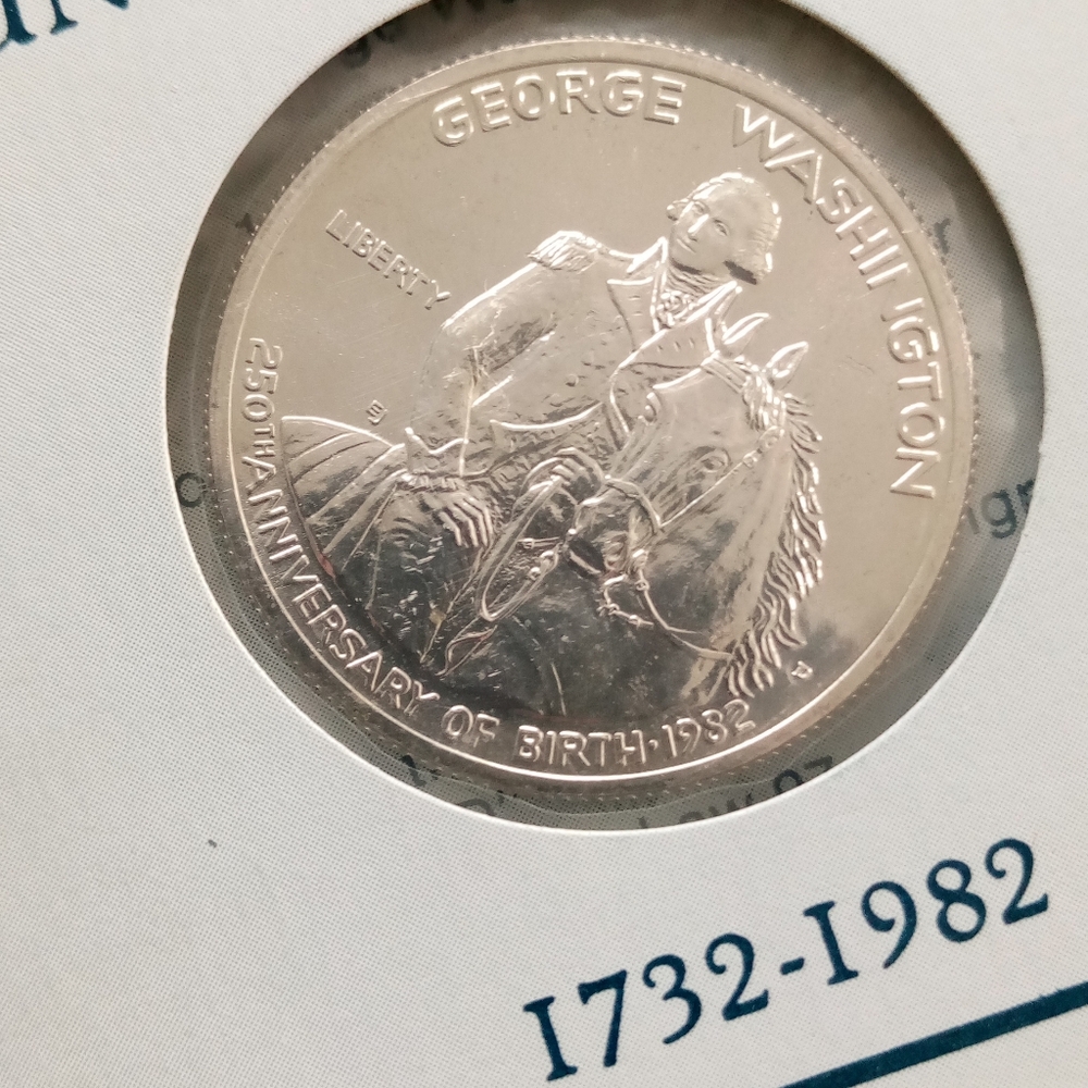 George Silver Commemorative Coin Proof